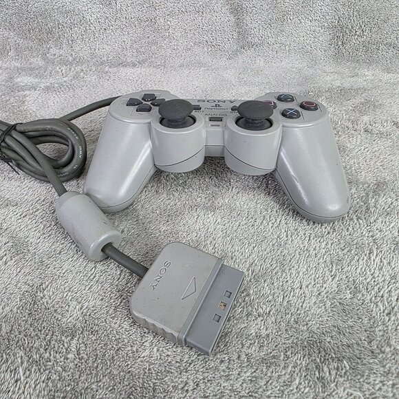 Sony PlayStation Analog Controller SCPH-1200 Wired Grey PS1 PS2 - Picture 3 of 7